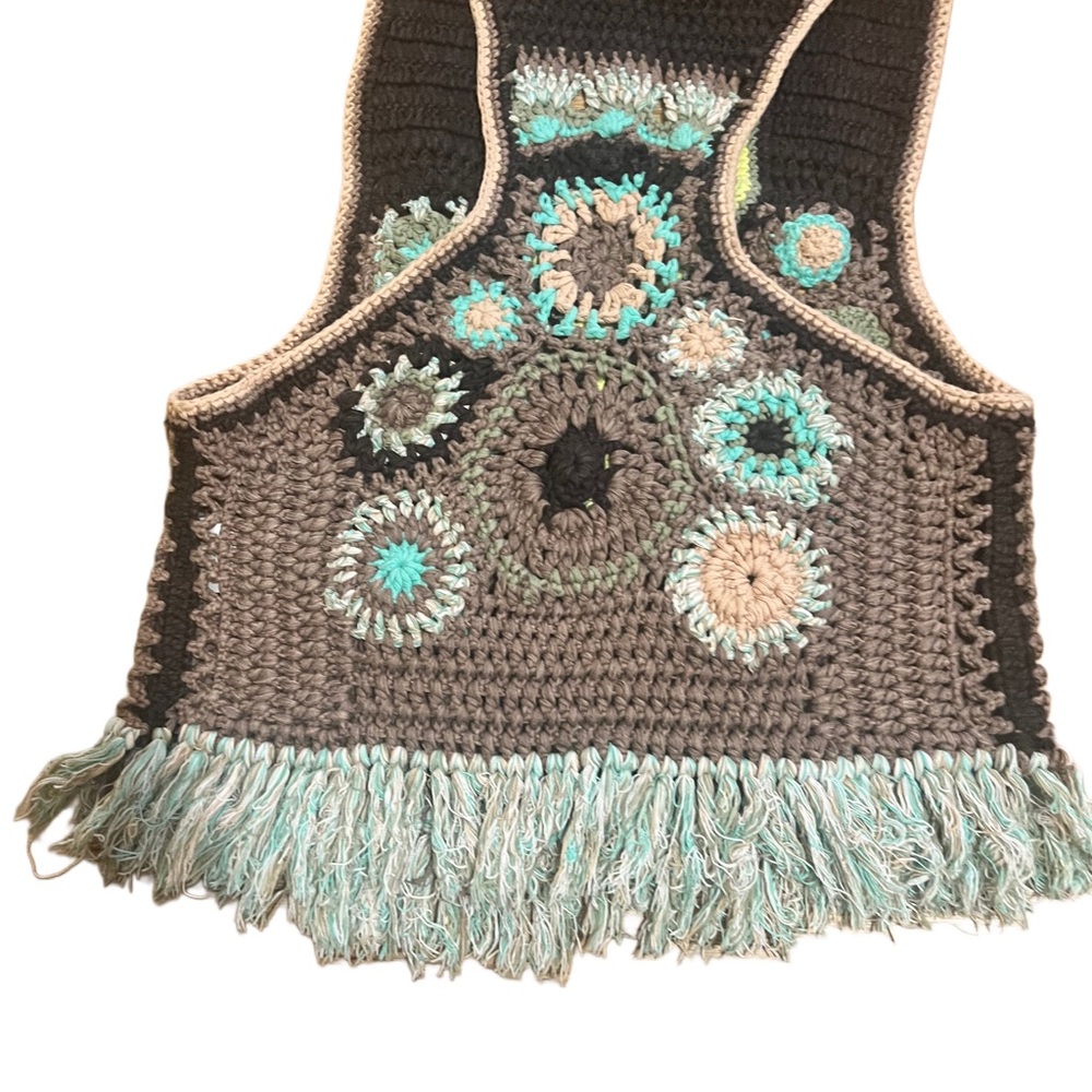 Free People - Desert Rose Crochet Vest - Picture 4 of 12